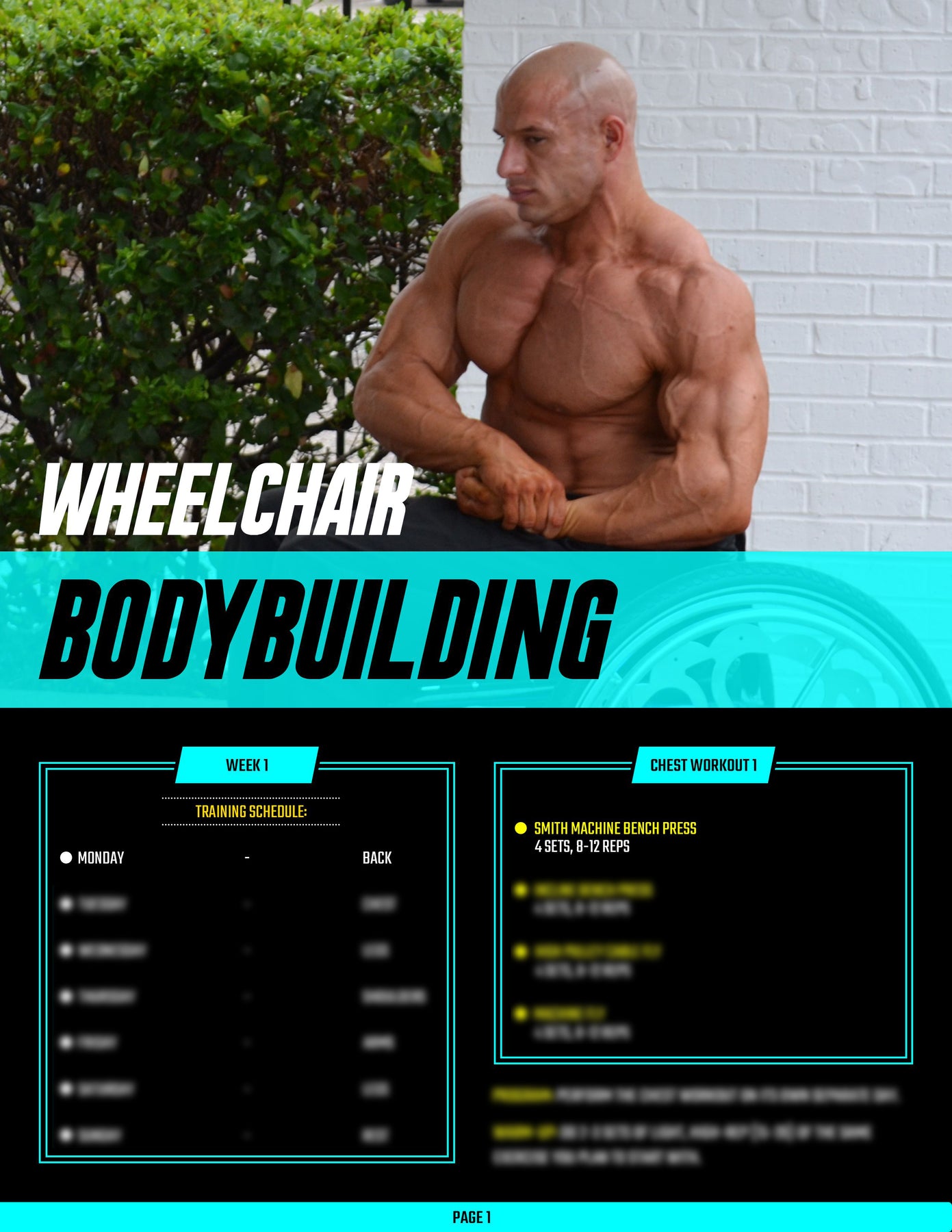 Chest Workout – Wheelchair Bodybuilding, - Main Image
