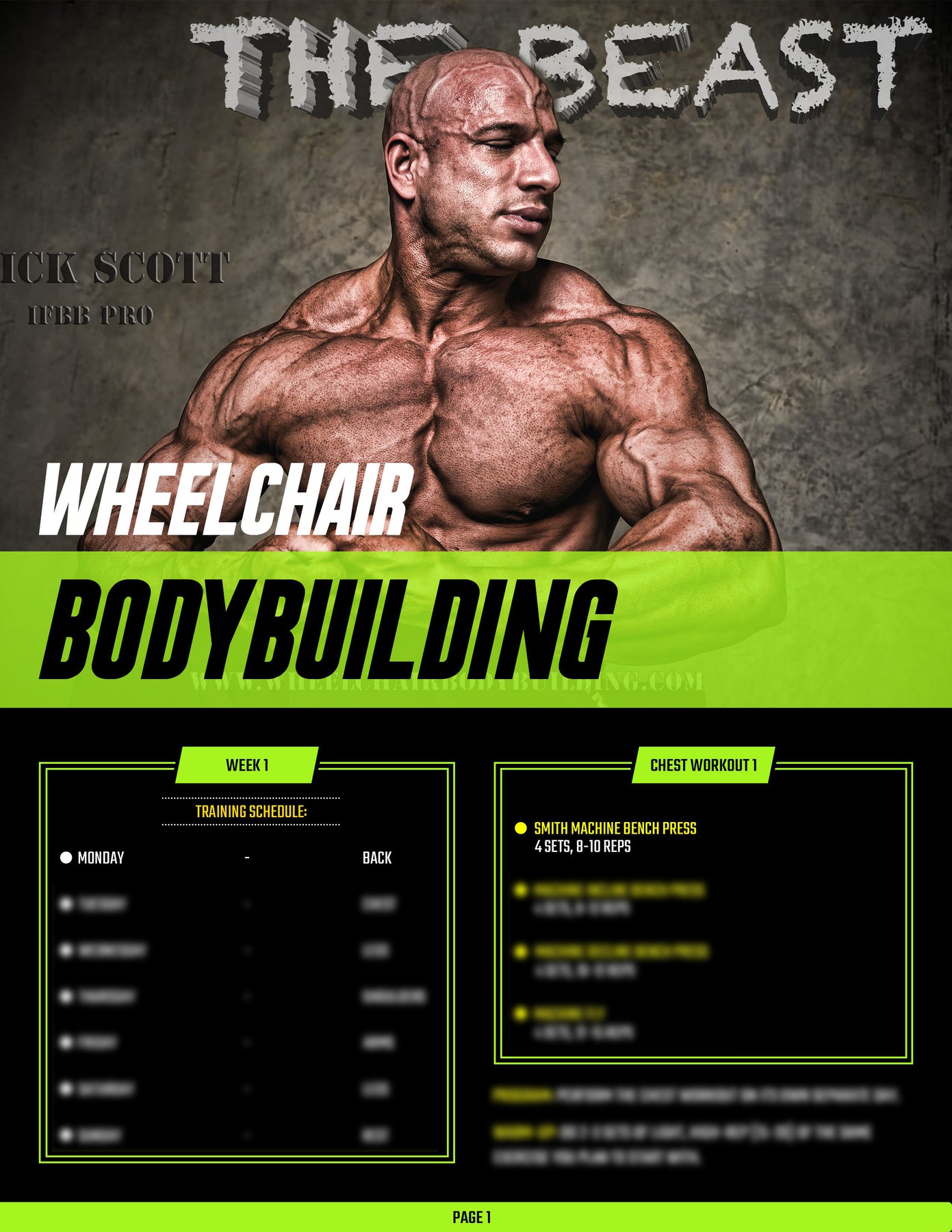 Chest Workout – Wheelchair Bodybuilding,