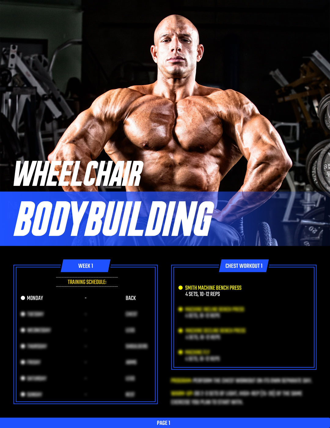 Chest Workout – Wheelchair Bodybuilding,